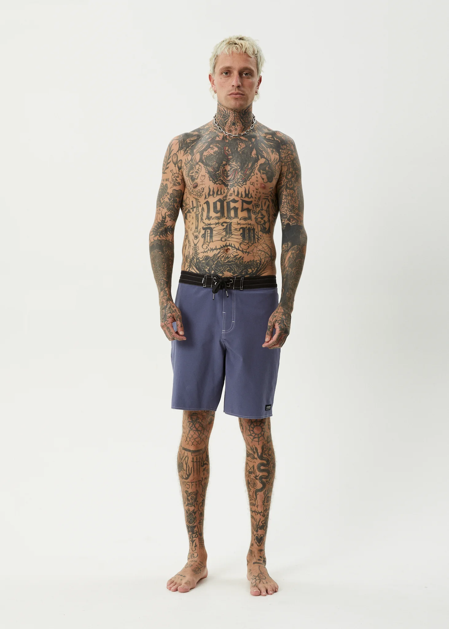 AFENDS Mens Surf Related - Fixed Waist Boardshort 20" - Marlin - Image 6