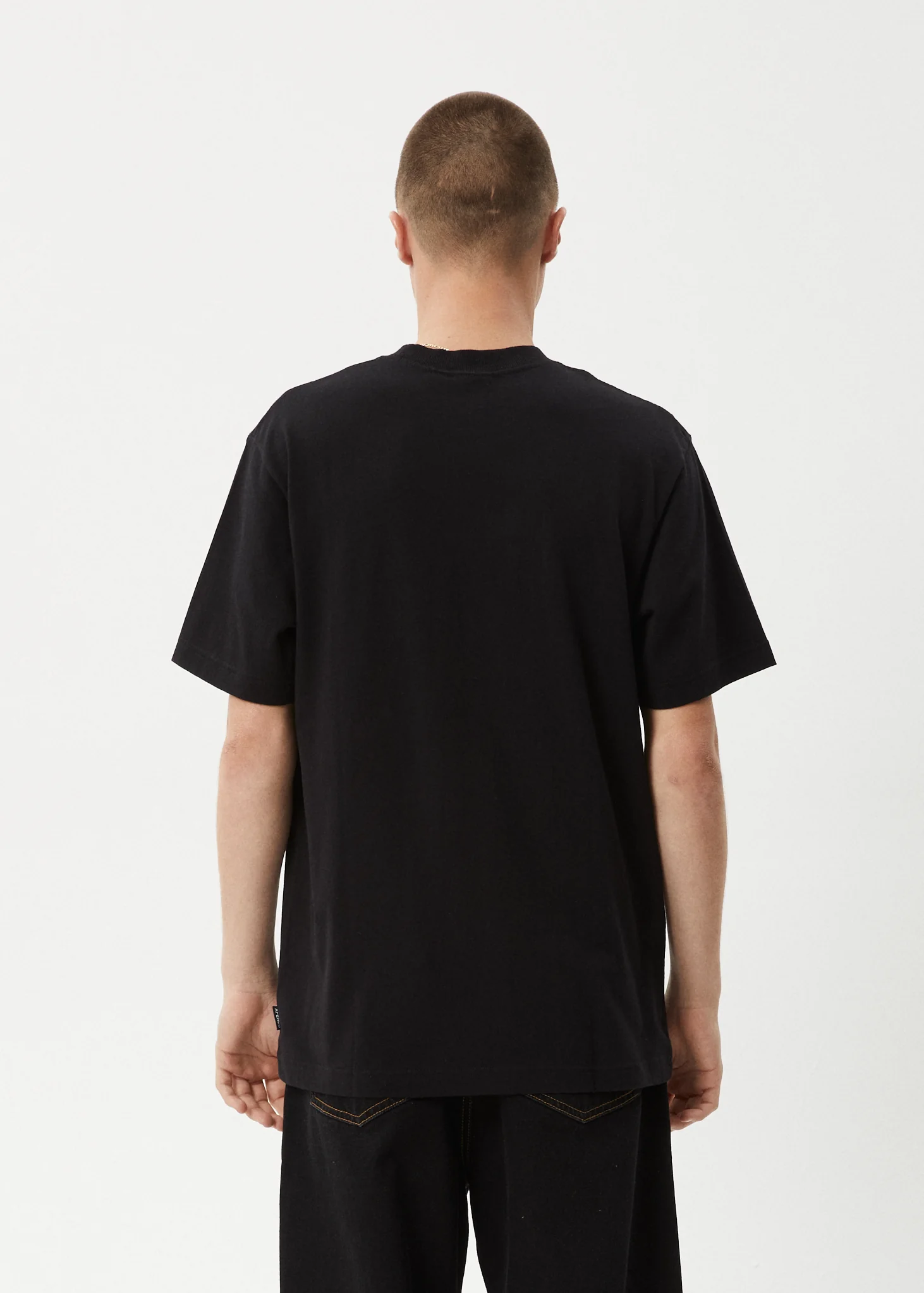 AFENDS Mens Tread - Retro Tee - Black - Image 5
