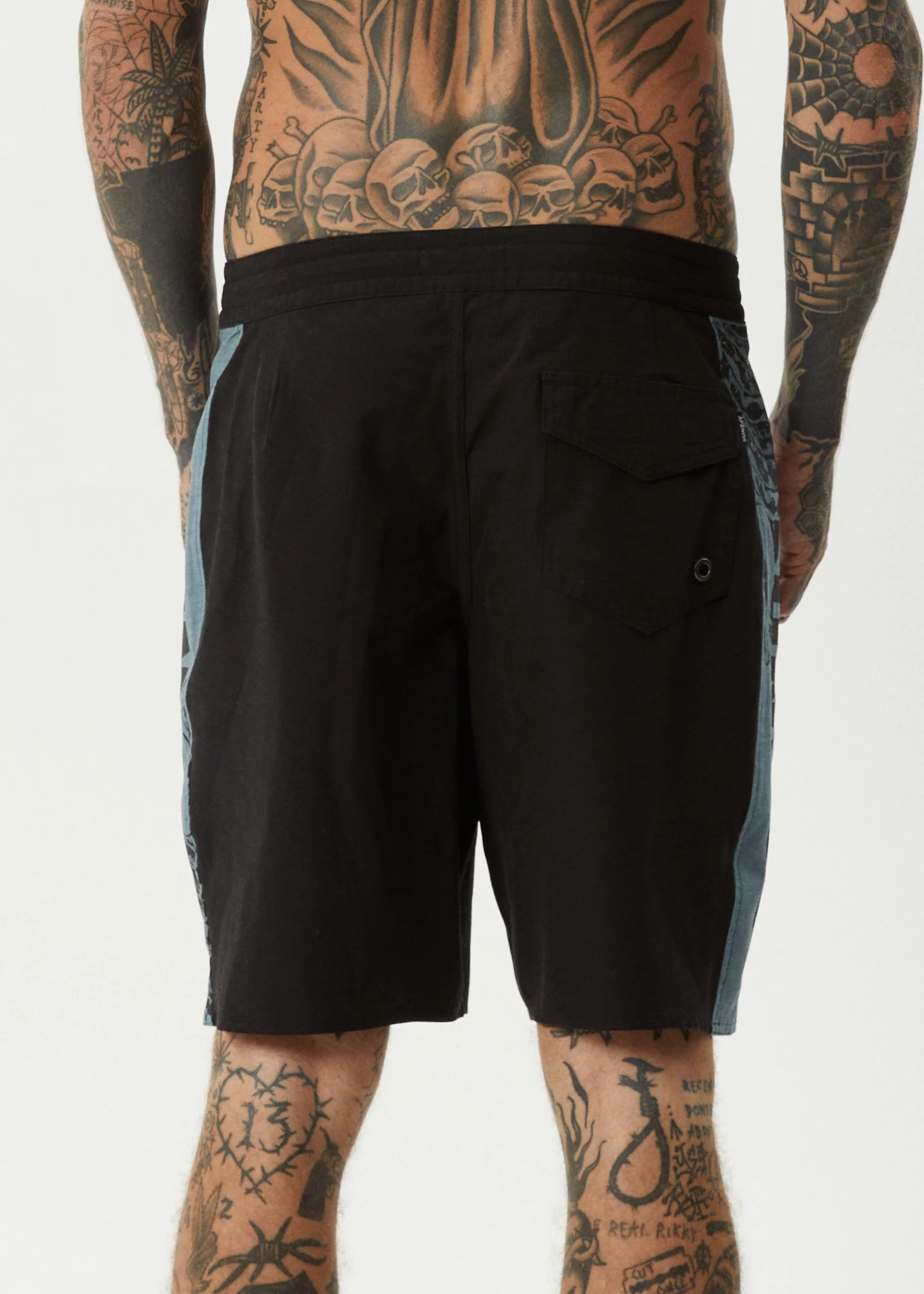 AFENDS Mens Tread - Surf Related Boardshort 20" - Black - Image 6