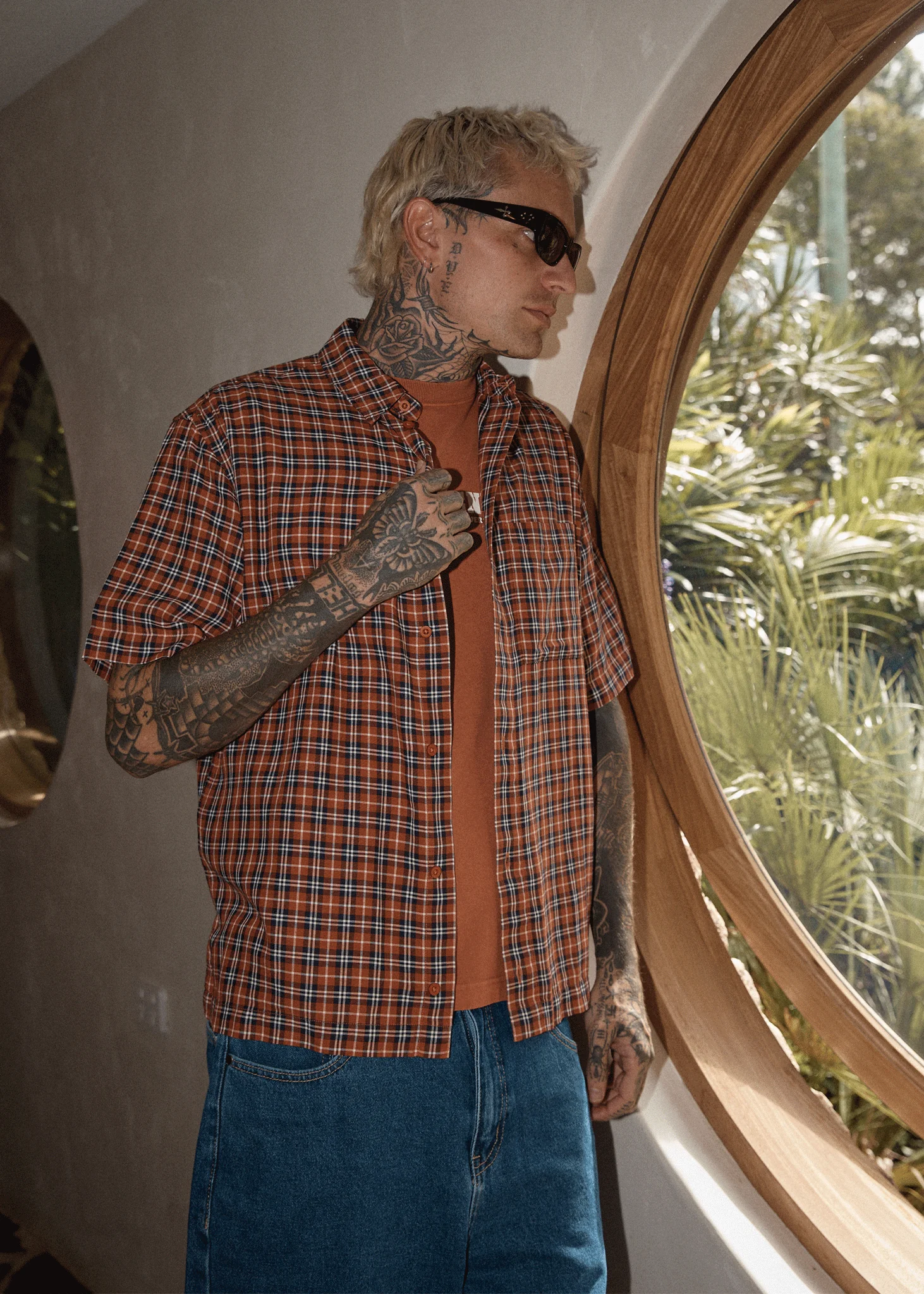 AFENDS Mens Wrecked - Short Sleeve Shirt - Terra - Image 13
