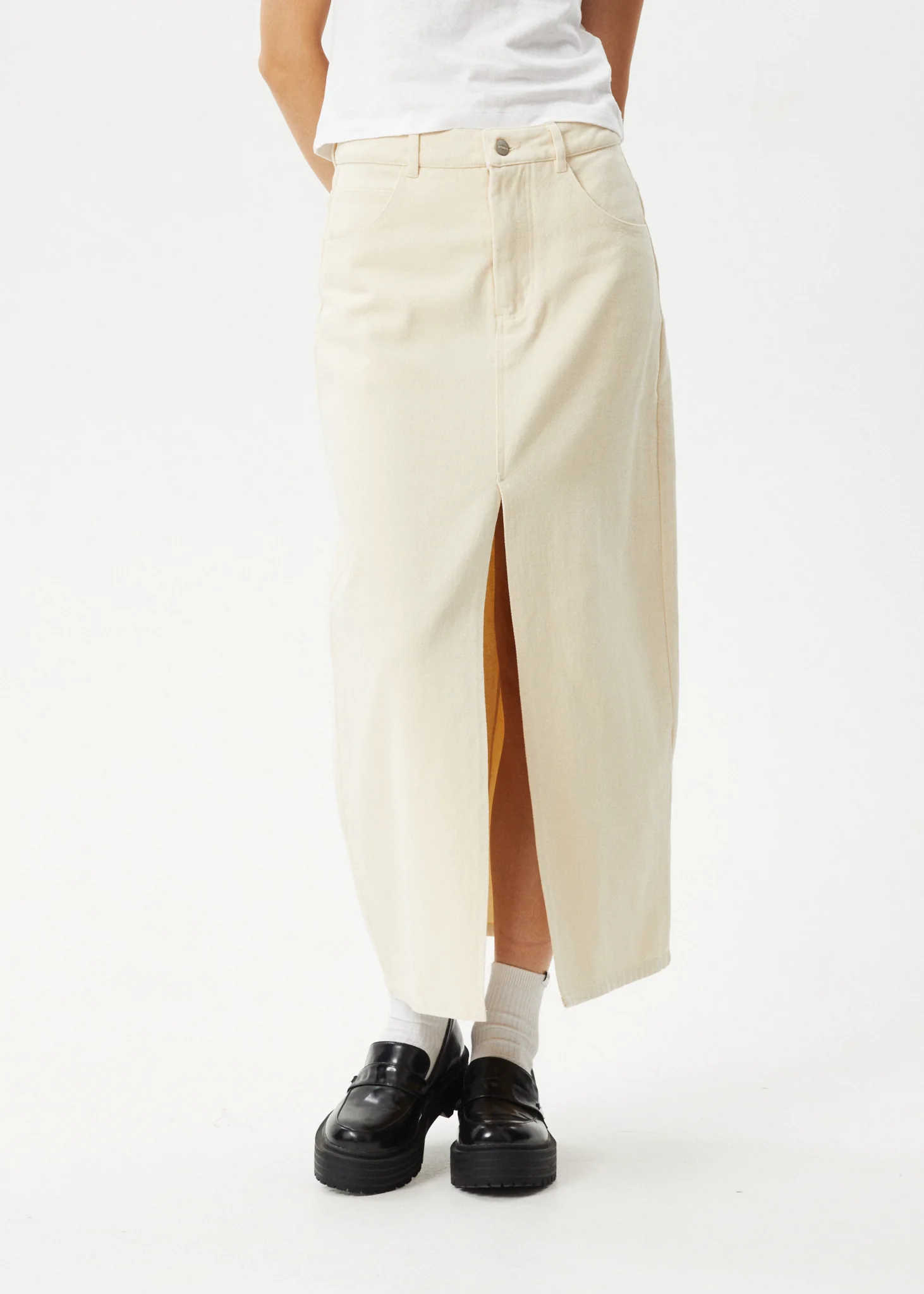 AFENDS Womens Mika - Maxi Skirt - Sand - Image 2