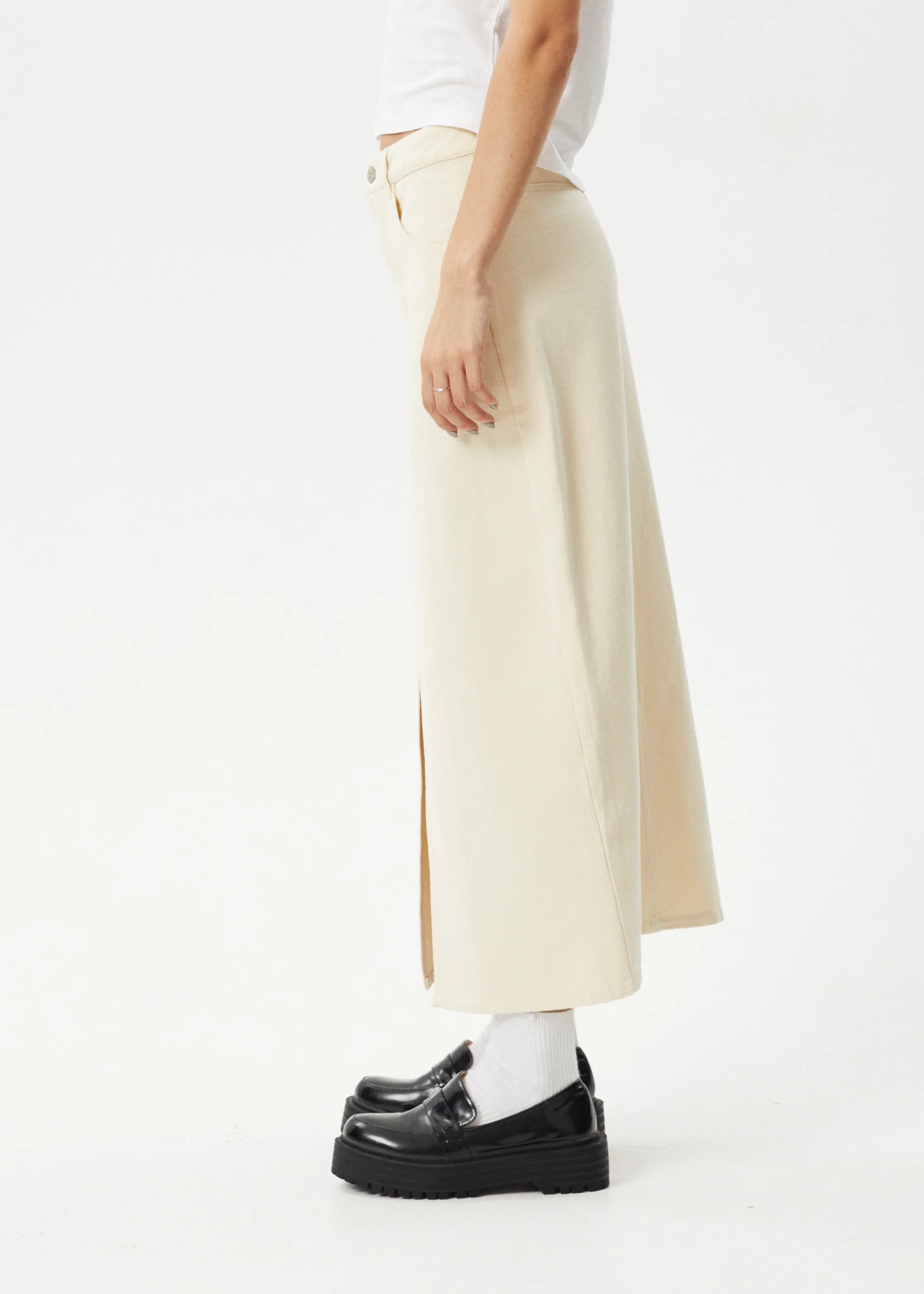 AFENDS Womens Mika - Maxi Skirt - Sand - Image 4