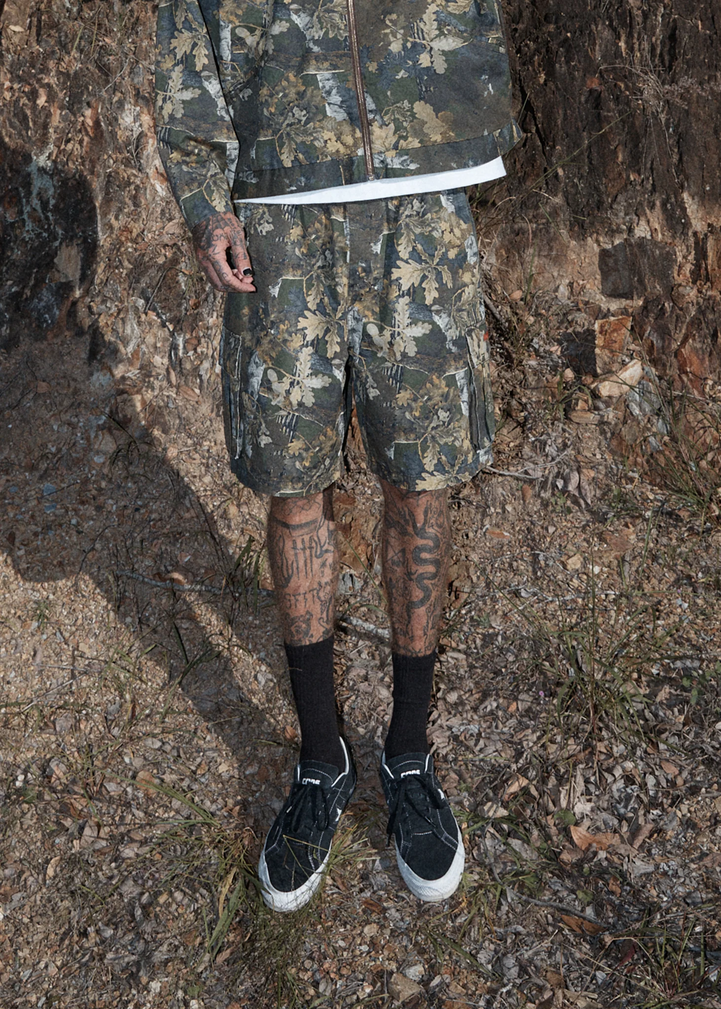 AFENDS Mens Ninety Eights Cargo - Oversized Cargo Short 20" - Find Me - Image 2