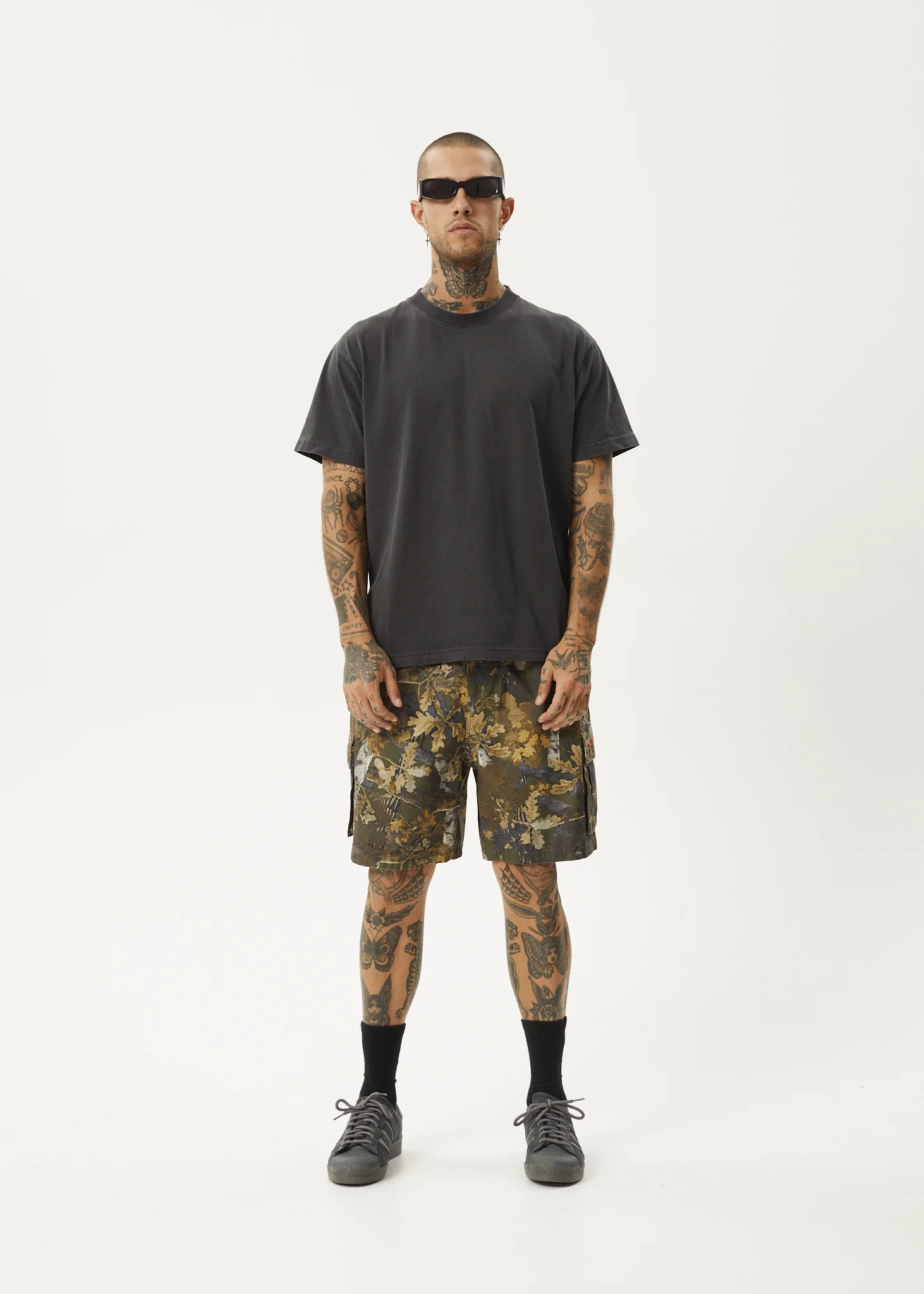 AFENDS Mens Ninety Eights Cargo - Oversized Cargo Short 20" - Find Me - Image 7