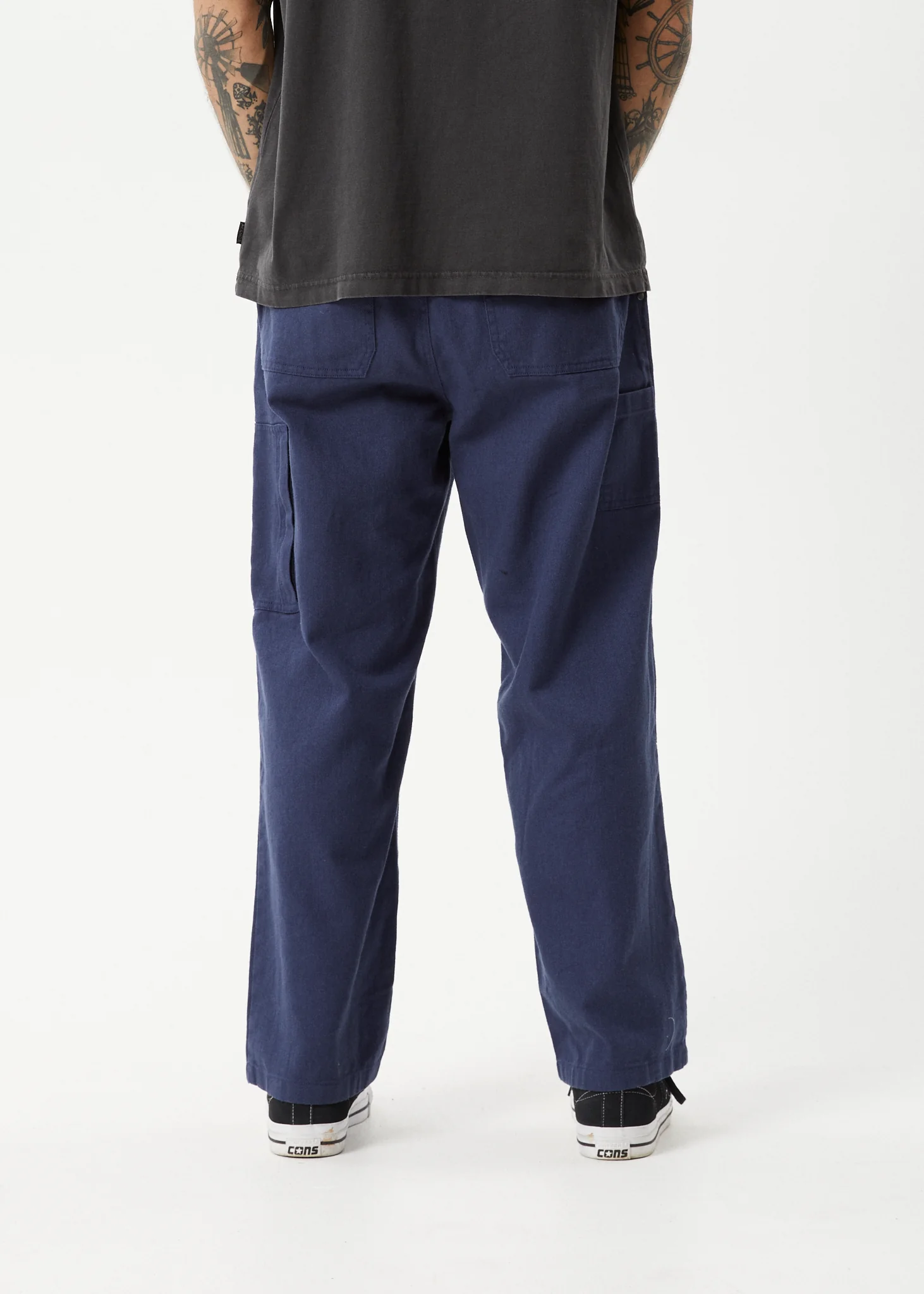 AFENDS Mens Richmond - Workwear Pant - Navy - Image 5