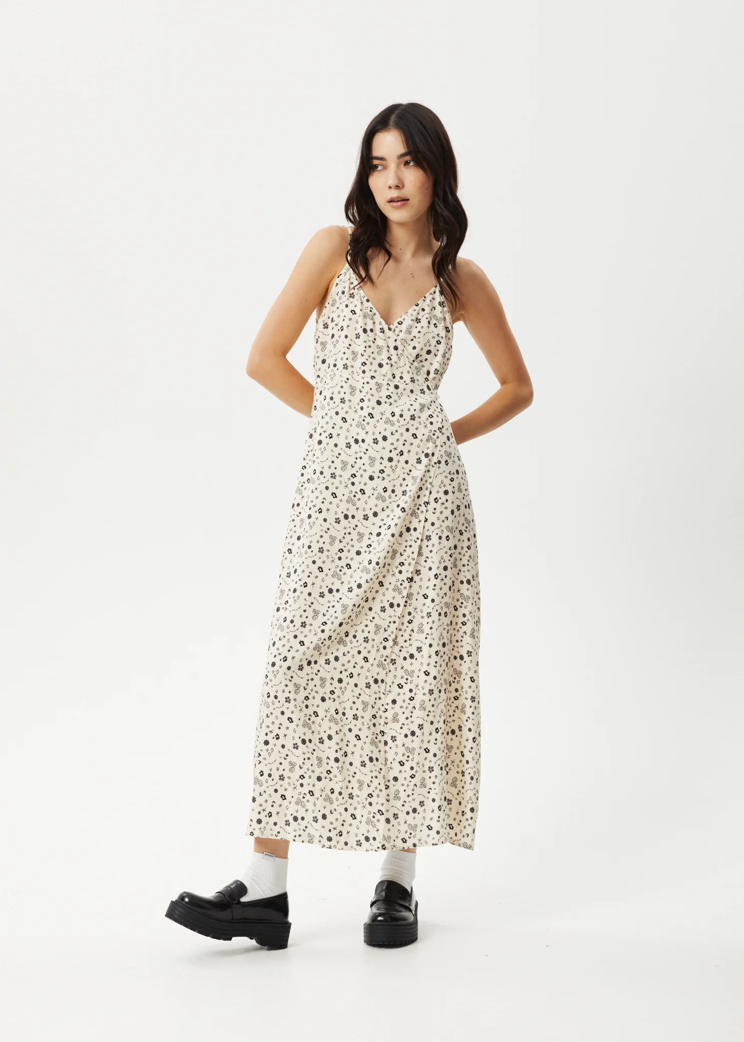 AFENDS Womens Rooney - Maxi Dress - Sesame - Image 2