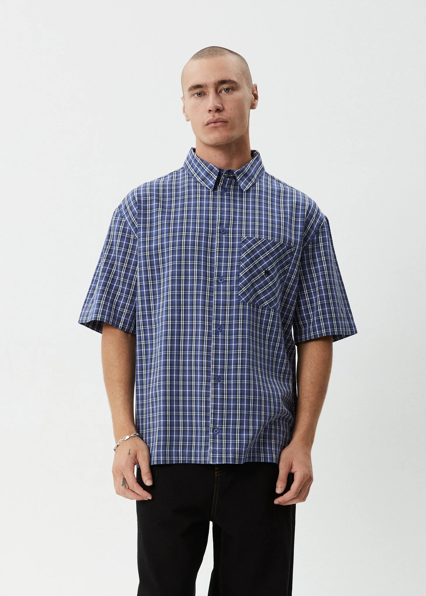 AFENDS Mens Shipwreck - Short Sleeve Shirt - Marlin - Image 5