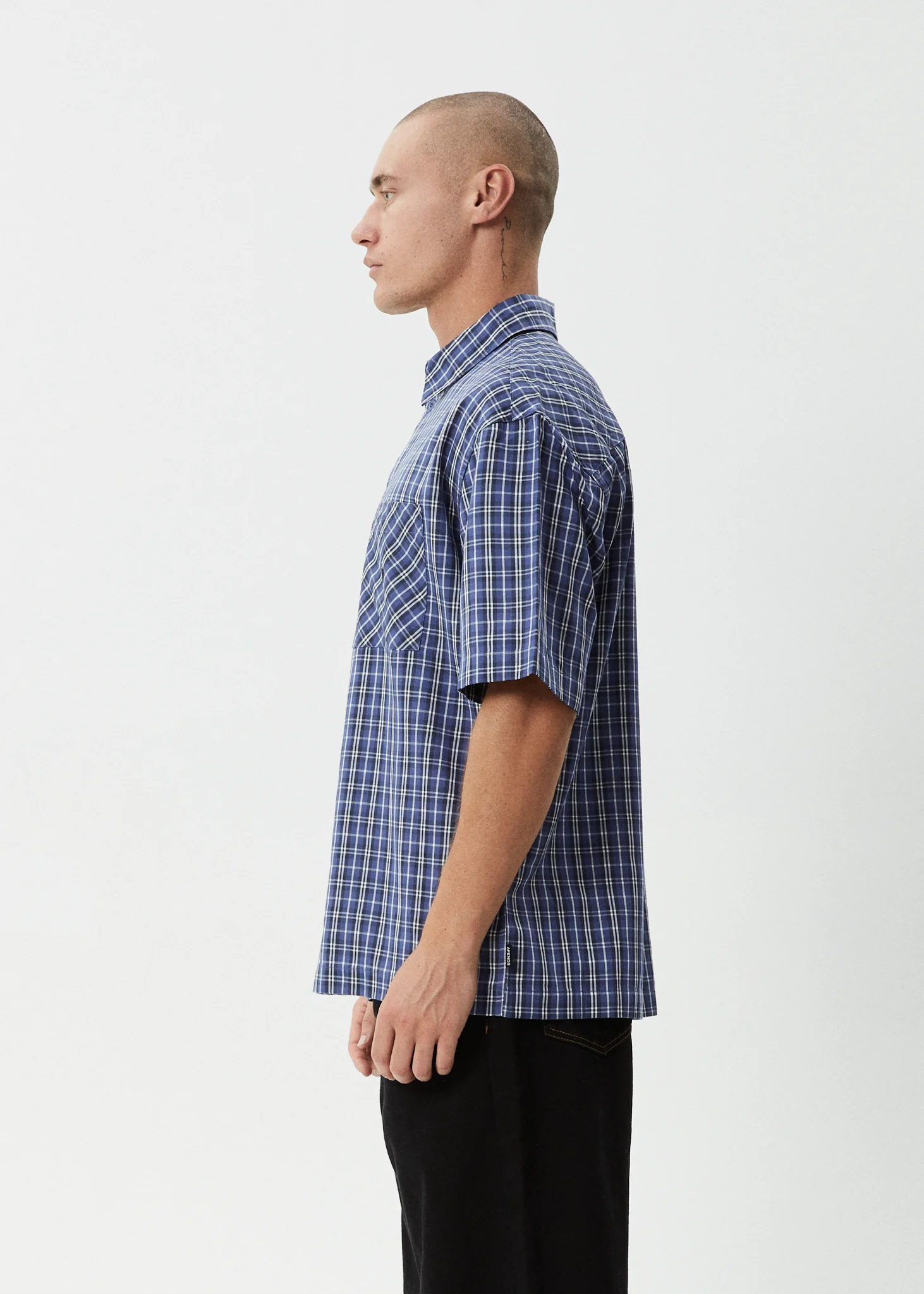 AFENDS Mens Shipwreck - Short Sleeve Shirt - Marlin - Image 9