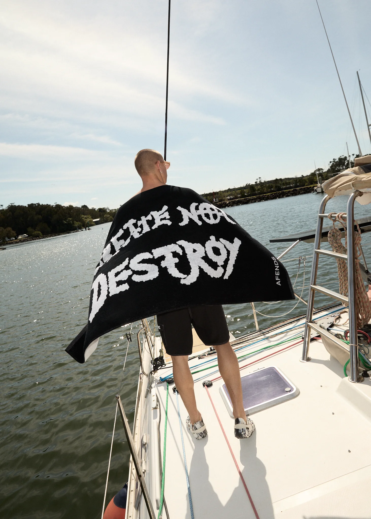 AFENDS Womens Afends - Beach Towel - Black - Image 3