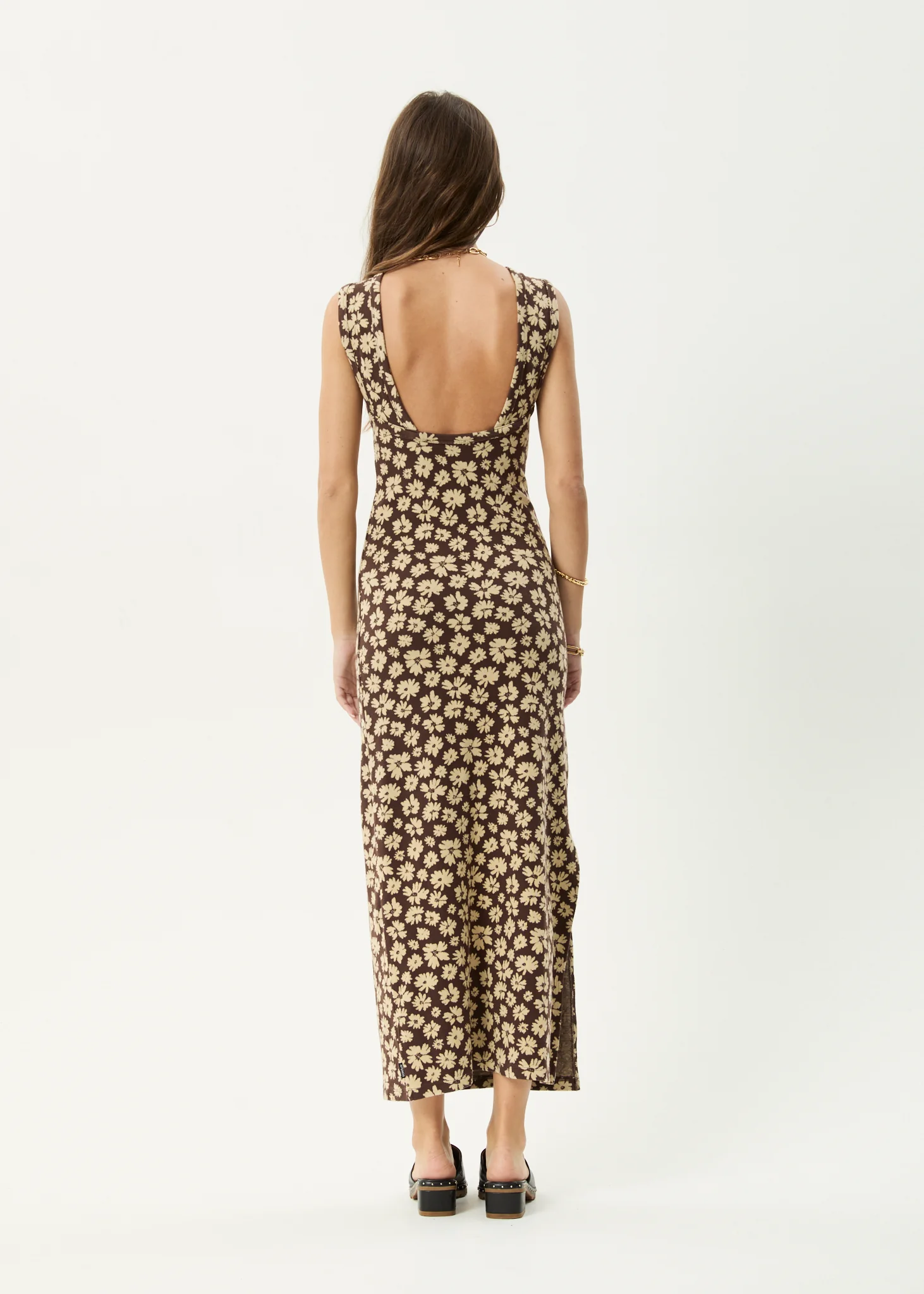 AFENDS Womens Astoria - Maxi Dress - Coffee - Image 5