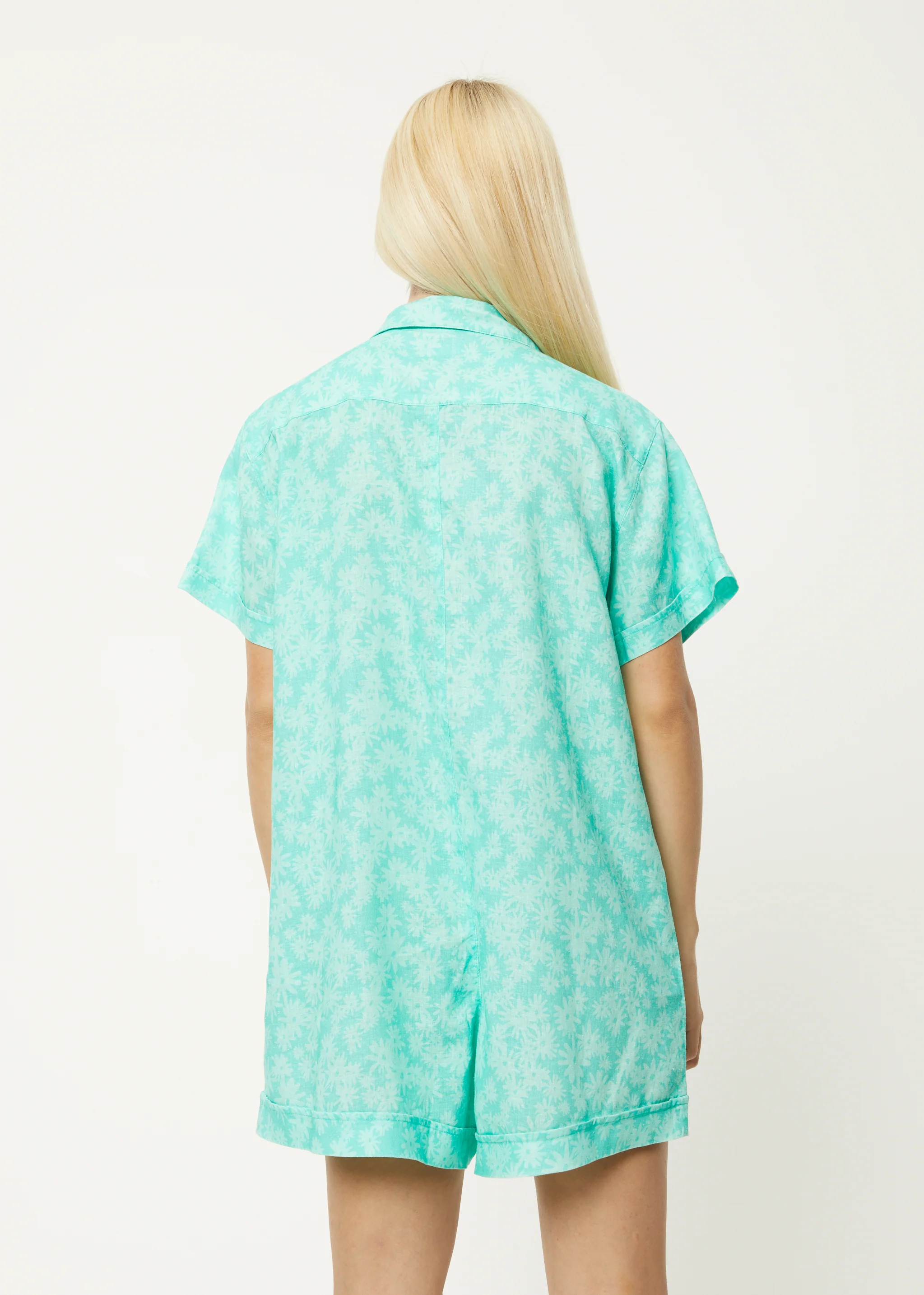 AFENDS Womens Benny Kokomo - Playsuit - Jade Daisy - Image 4