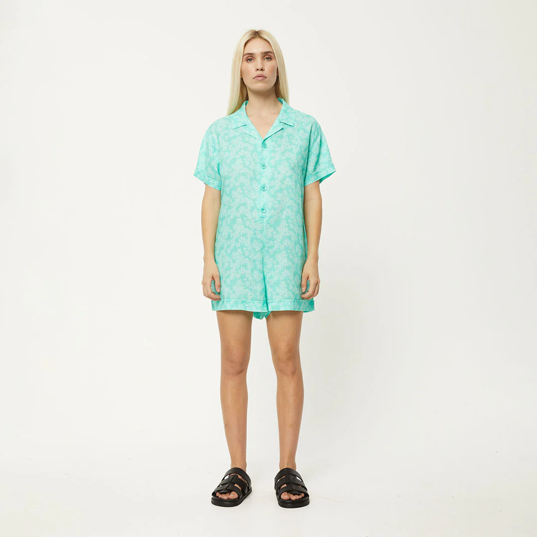 AFENDS Womens Benny Kokomo - Playsuit - Jade Daisy - Image 5