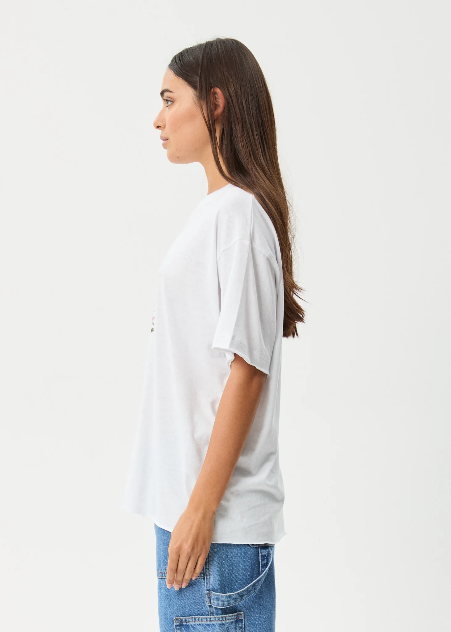 AFENDS Womens Butterfluer - Oversized Tee - White - Image 4