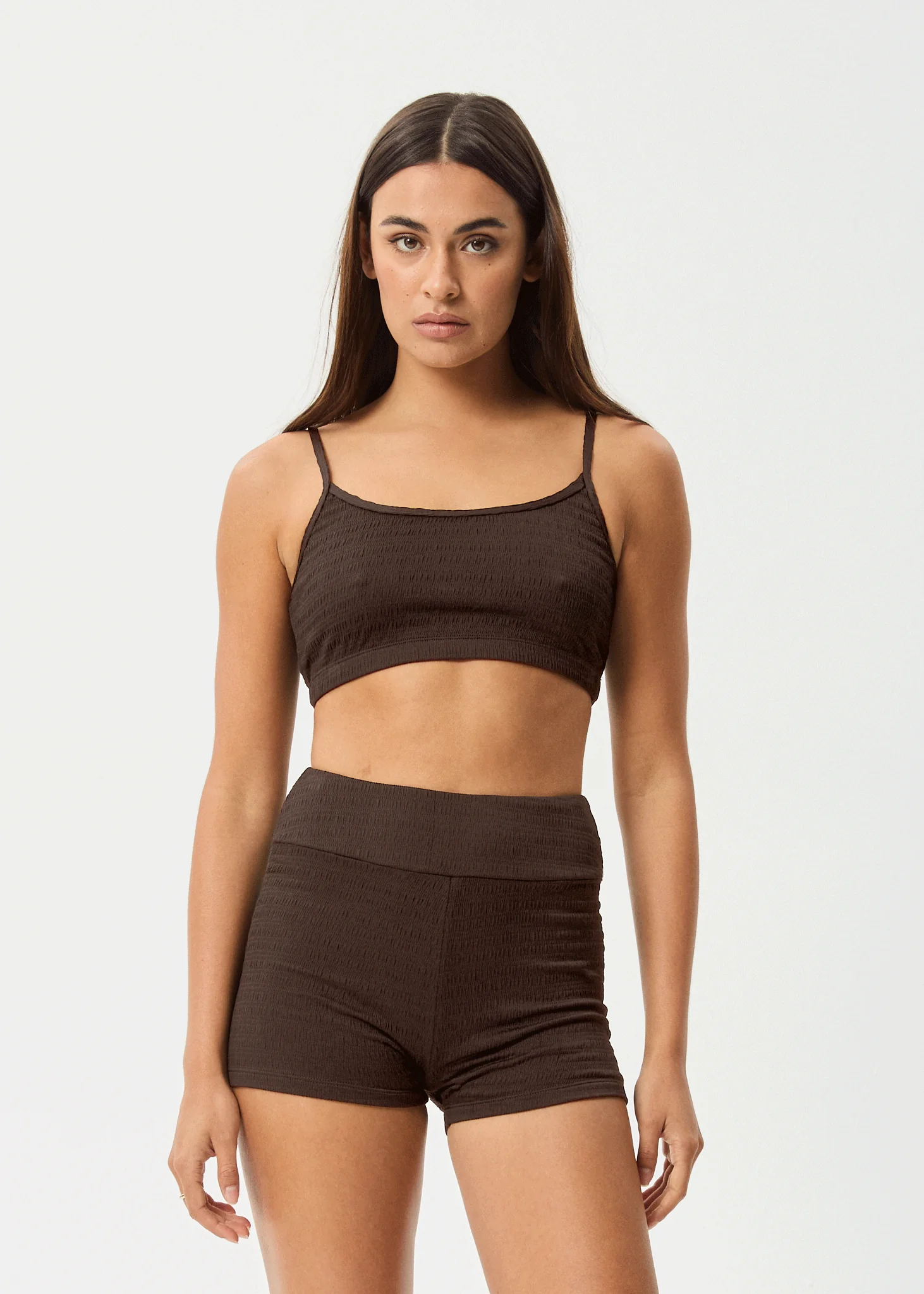 AFENDS Womens Cleo - Swim Short - Coffee