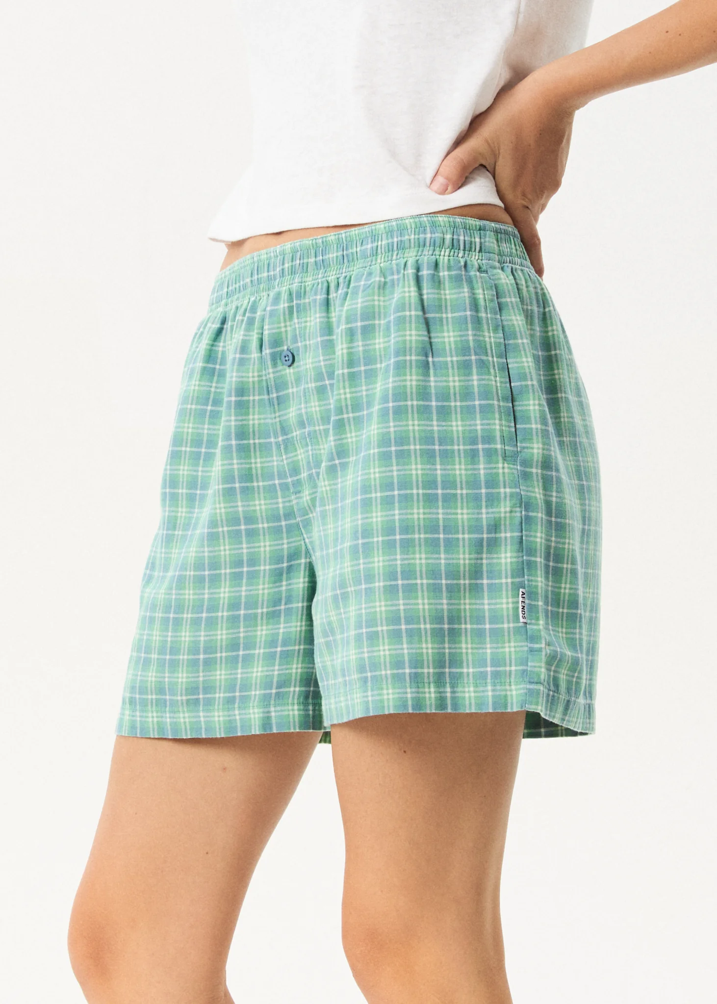 AFENDS Womens Creator - Boxer Short - Pine - Image 4