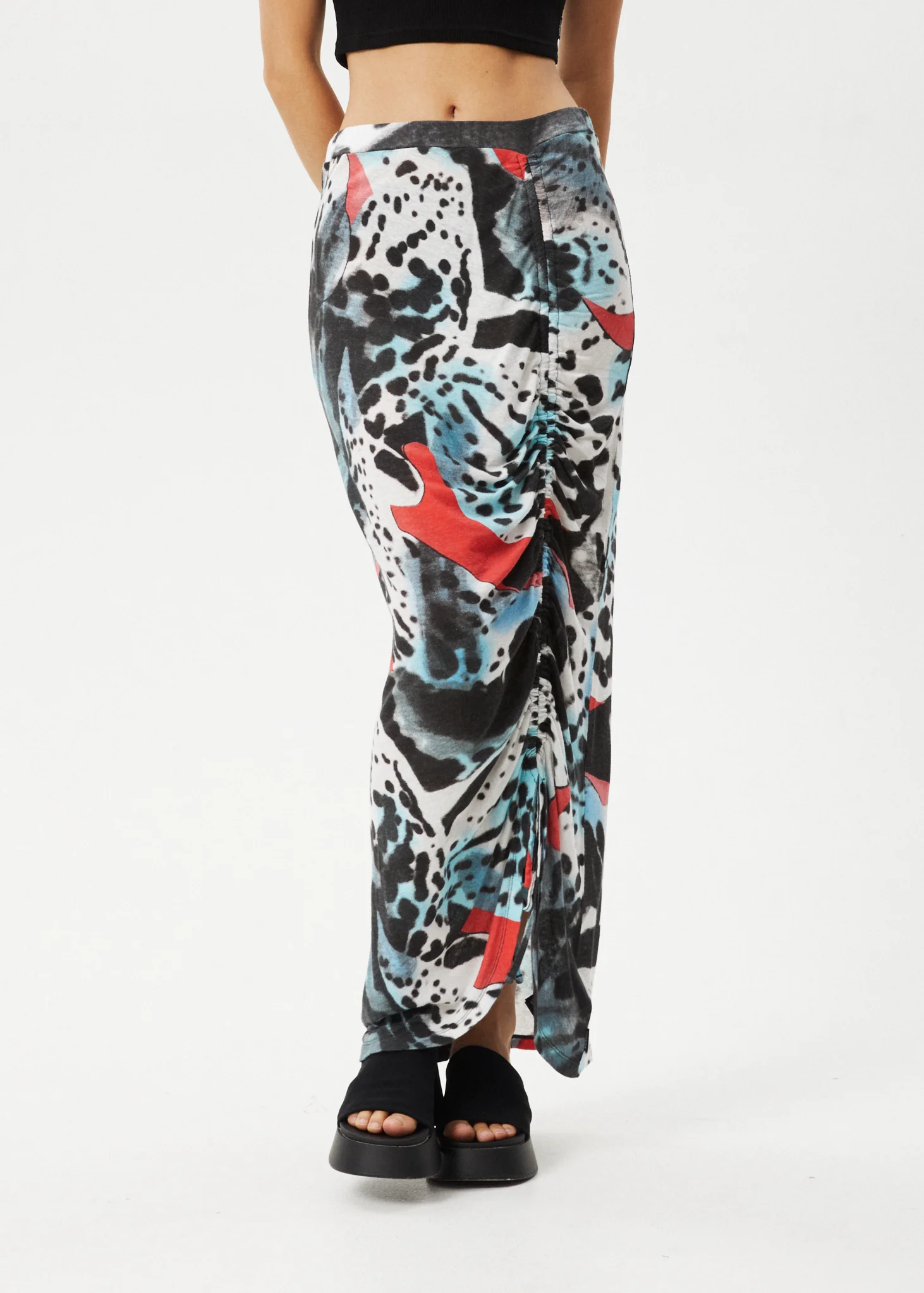 AFENDS Womens Dossy - Sheer Maxi Skirt - Black - Image 3