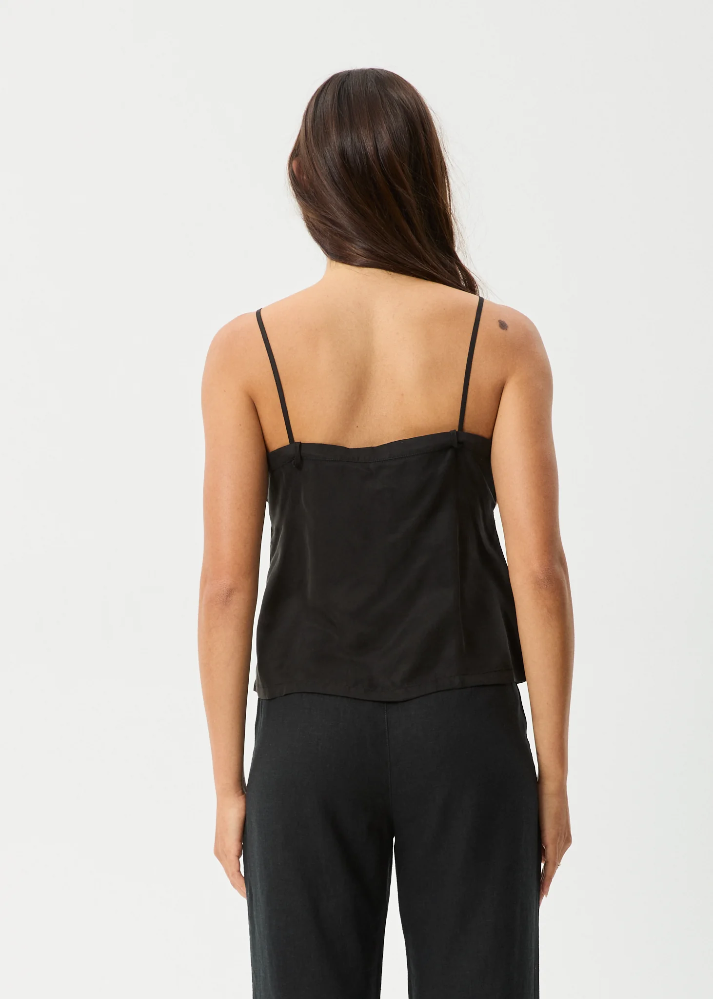AFENDS Womens Gemma - Cupro Cami Top - Black - Image 5