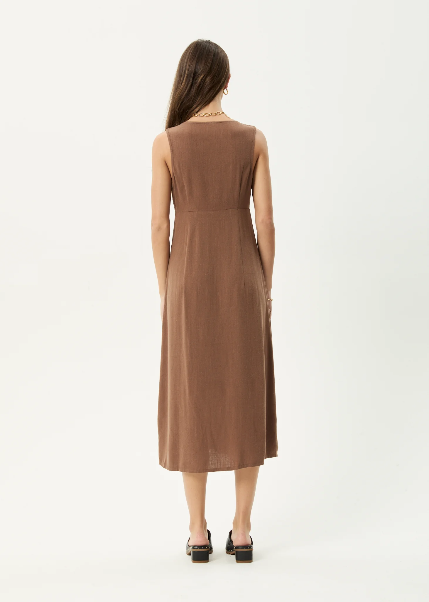 AFENDS Womens Hartley - Maxi Dress - Cinnamon - Image 5