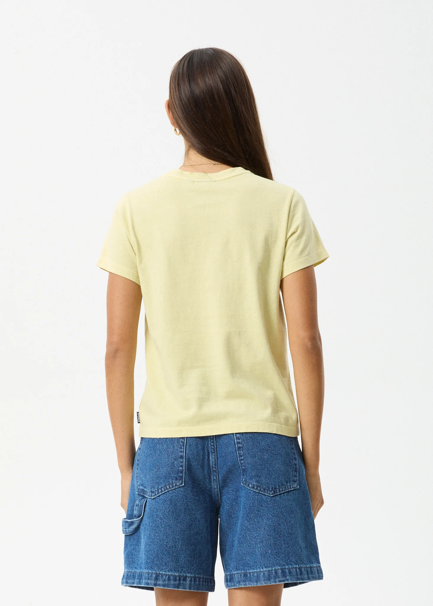 AFENDS Womens Heidi - Regular Tee - Lemongrass - Image 4