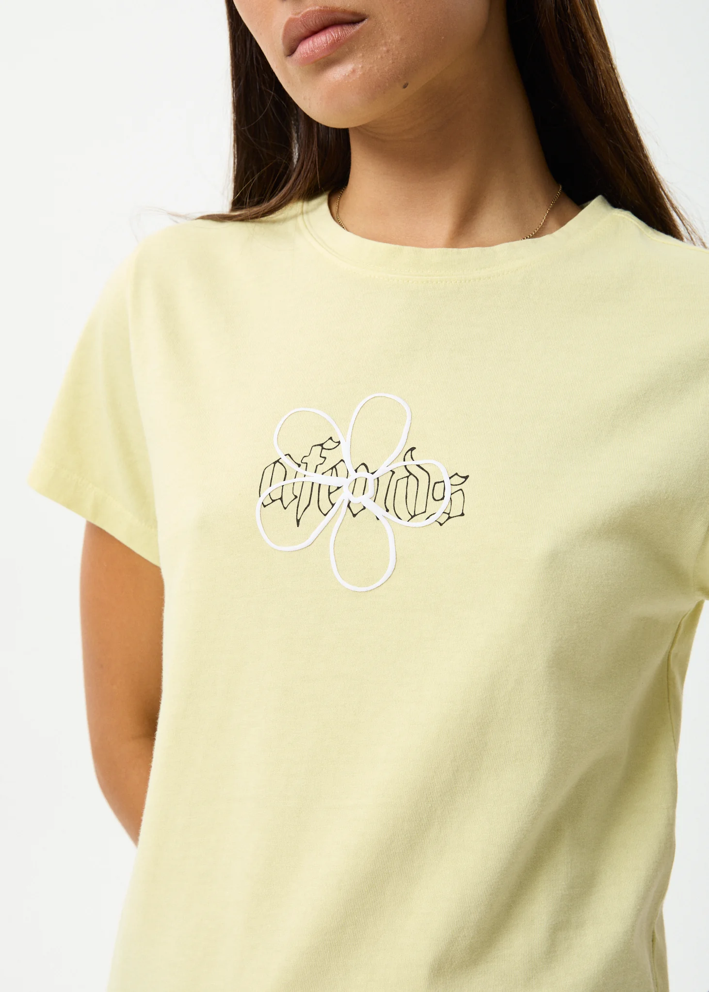 AFENDS Womens Heidi - Regular Tee - Lemongrass - Image 6