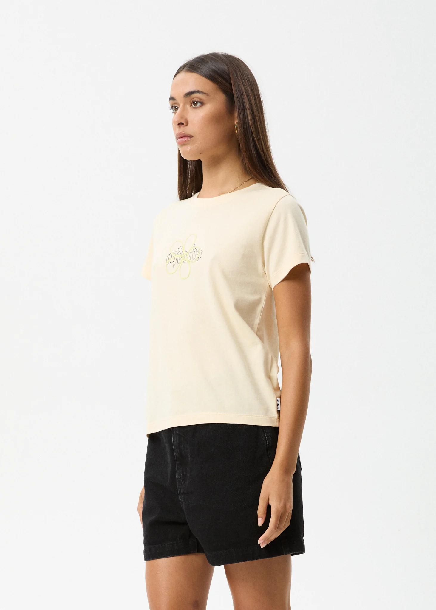 AFENDS Womens Heidi - Regular Tee - Sand - Image 3
