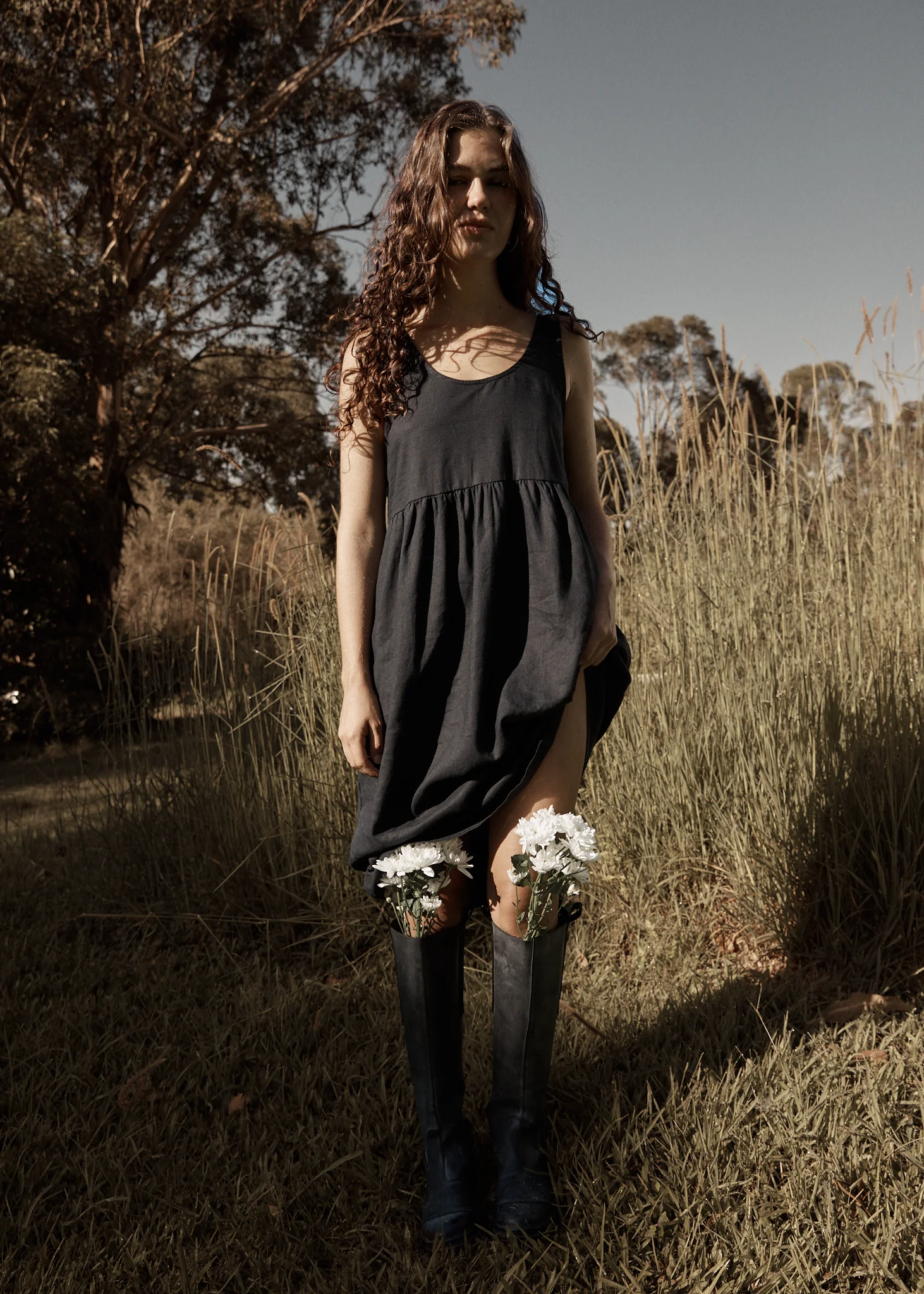AFENDS Womens Jesse - Midi Dress - Black - Image 2