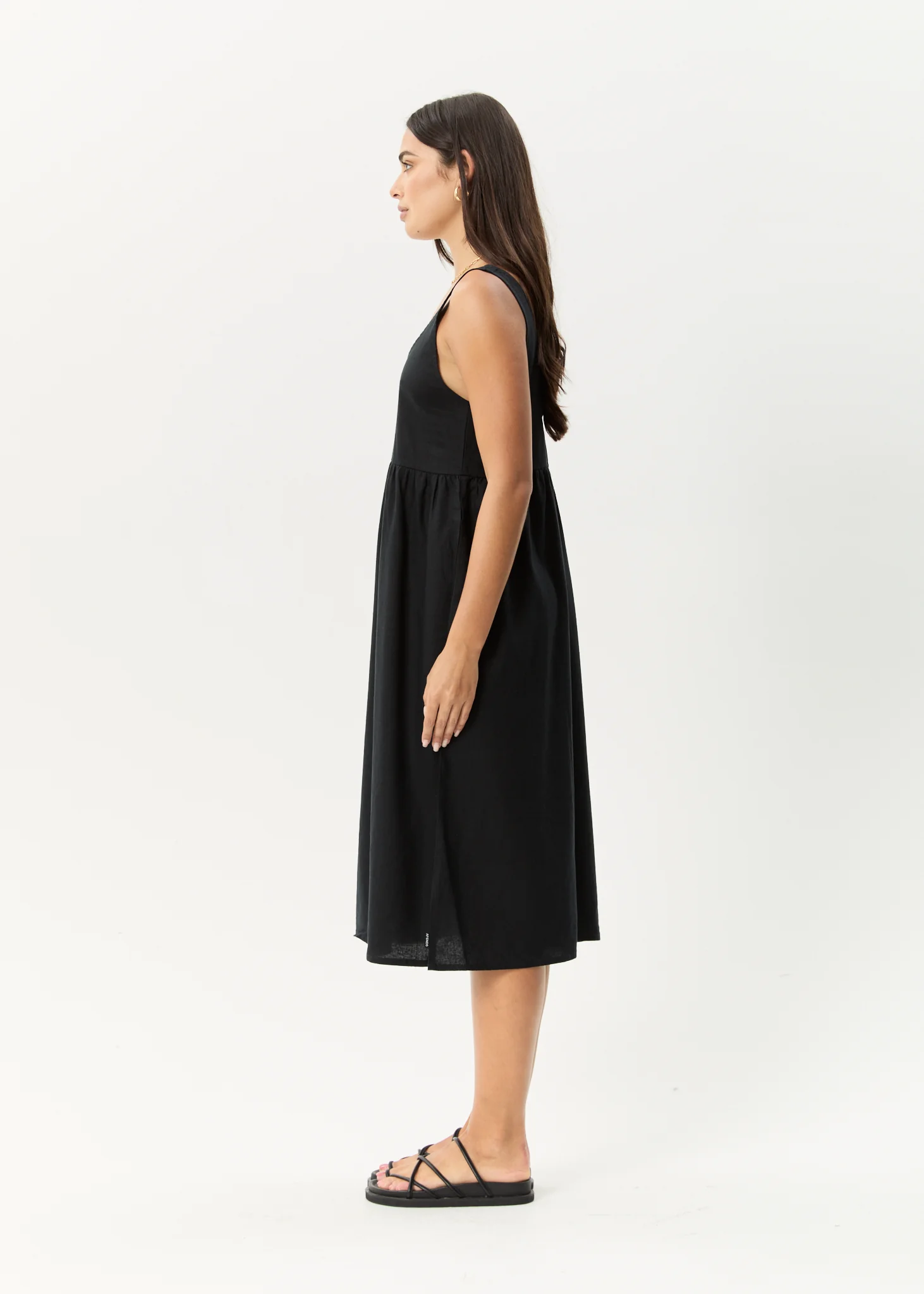 AFENDS Womens Jesse - Midi Dress - Black - Image 4