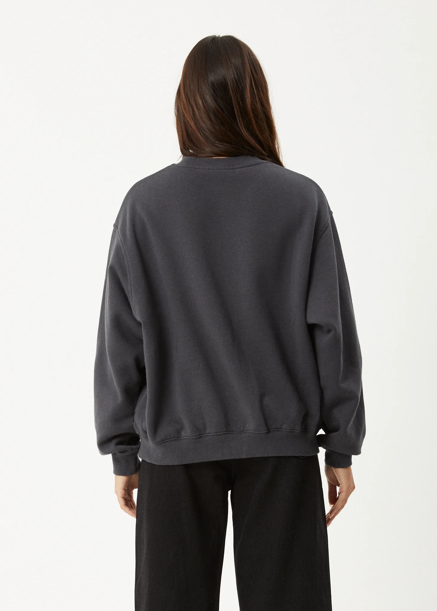 AFENDS Womens Karlee - Crew Neck Jumper - Charcoal - Image 5