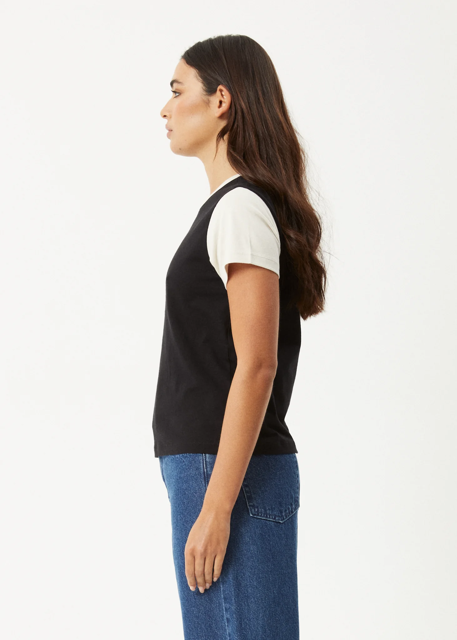 AFENDS Womens Karlee -  Regular Tee - Black - Image 4
