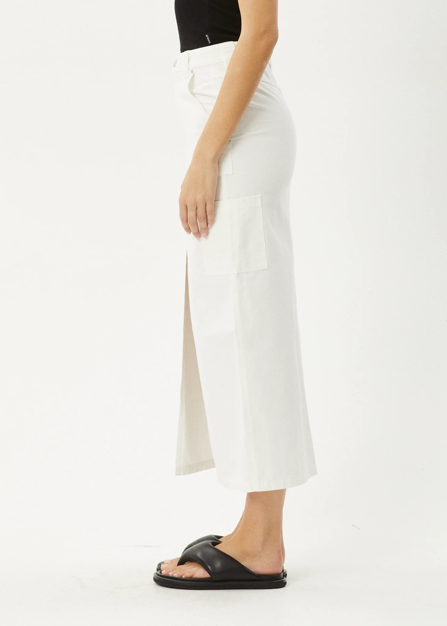 AFENDS Womens Lexi - Maxi Skirt - Off White - Image 5