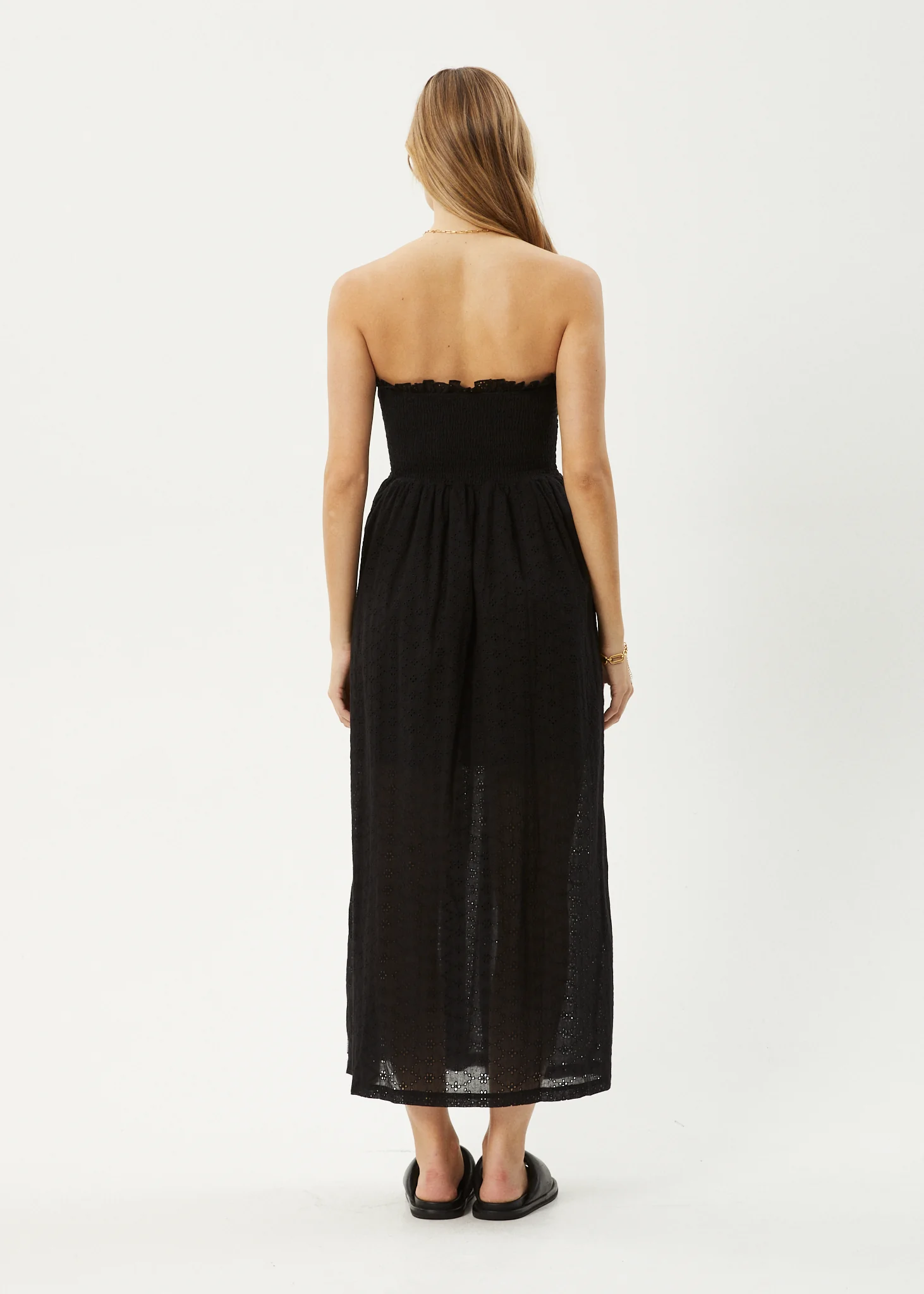 AFENDS Womens Marlow - Strapless Maxi Dress - Black - Image 5