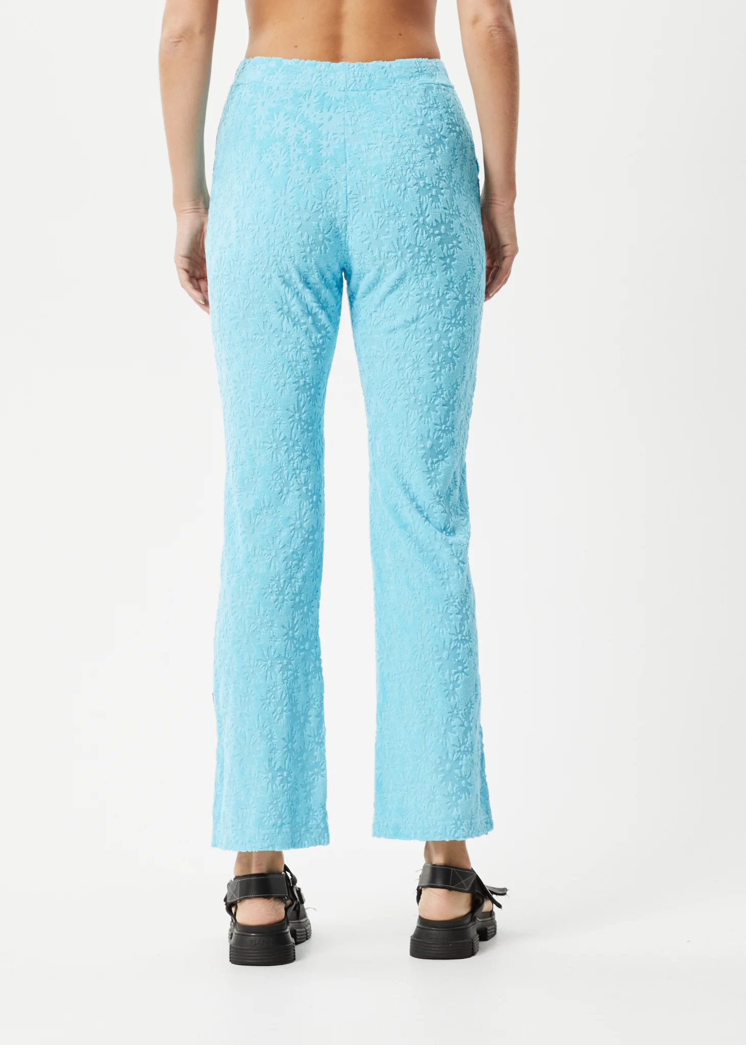 AFENDS Womens Moon - Terry Pant - Blue Daisy - Image 4