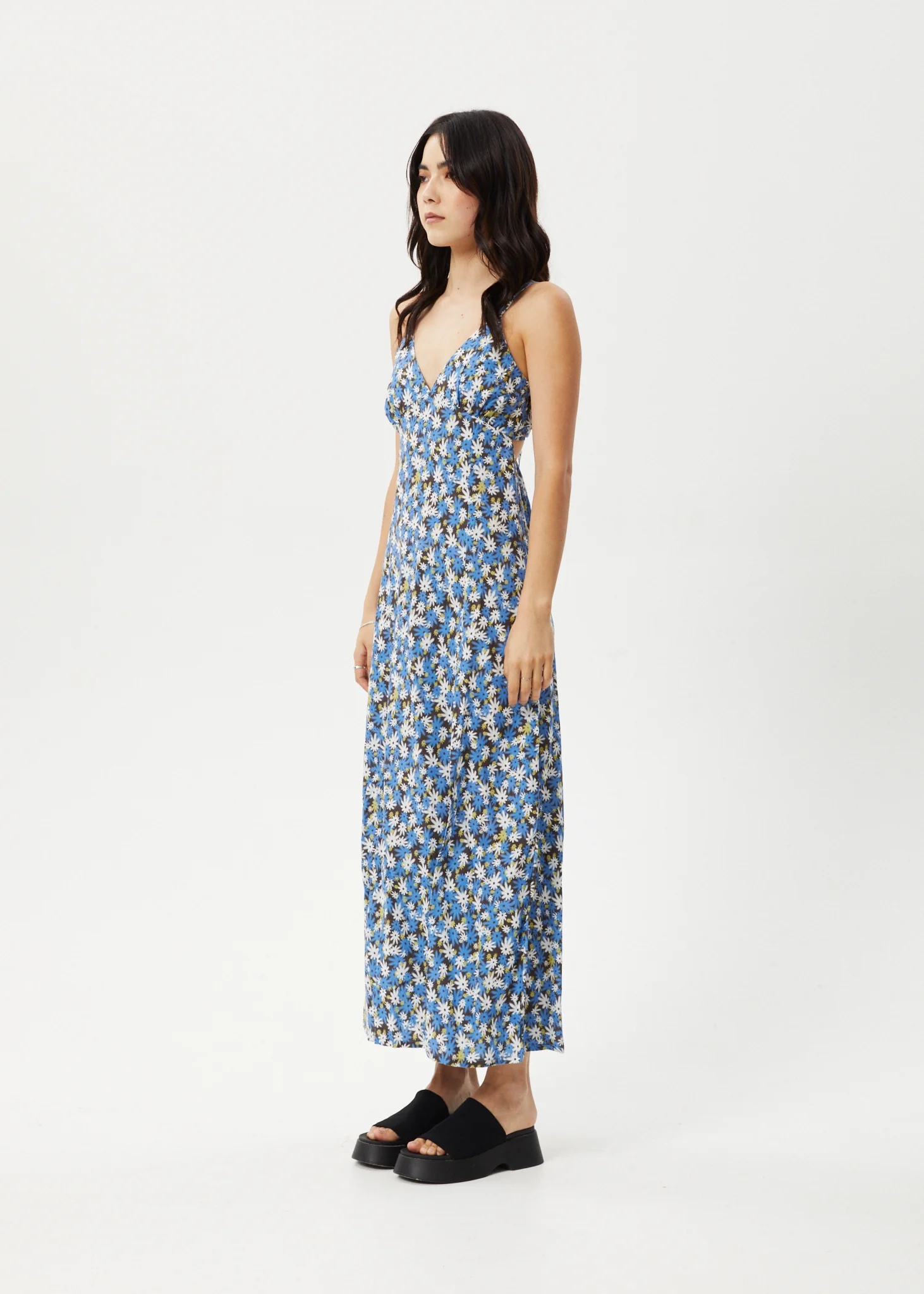 AFENDS Womens Petal - Maxi Dress - Lake Floral - Image 2