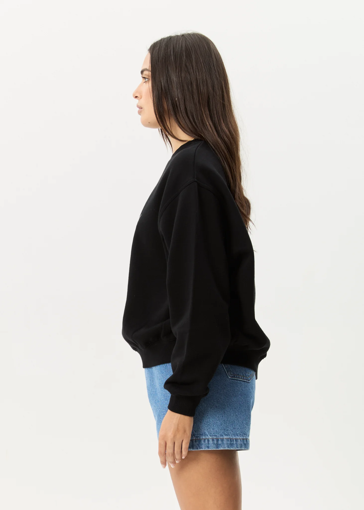 AFENDS Womens Pixie - Crew Neck Jumper - Black - Image 4