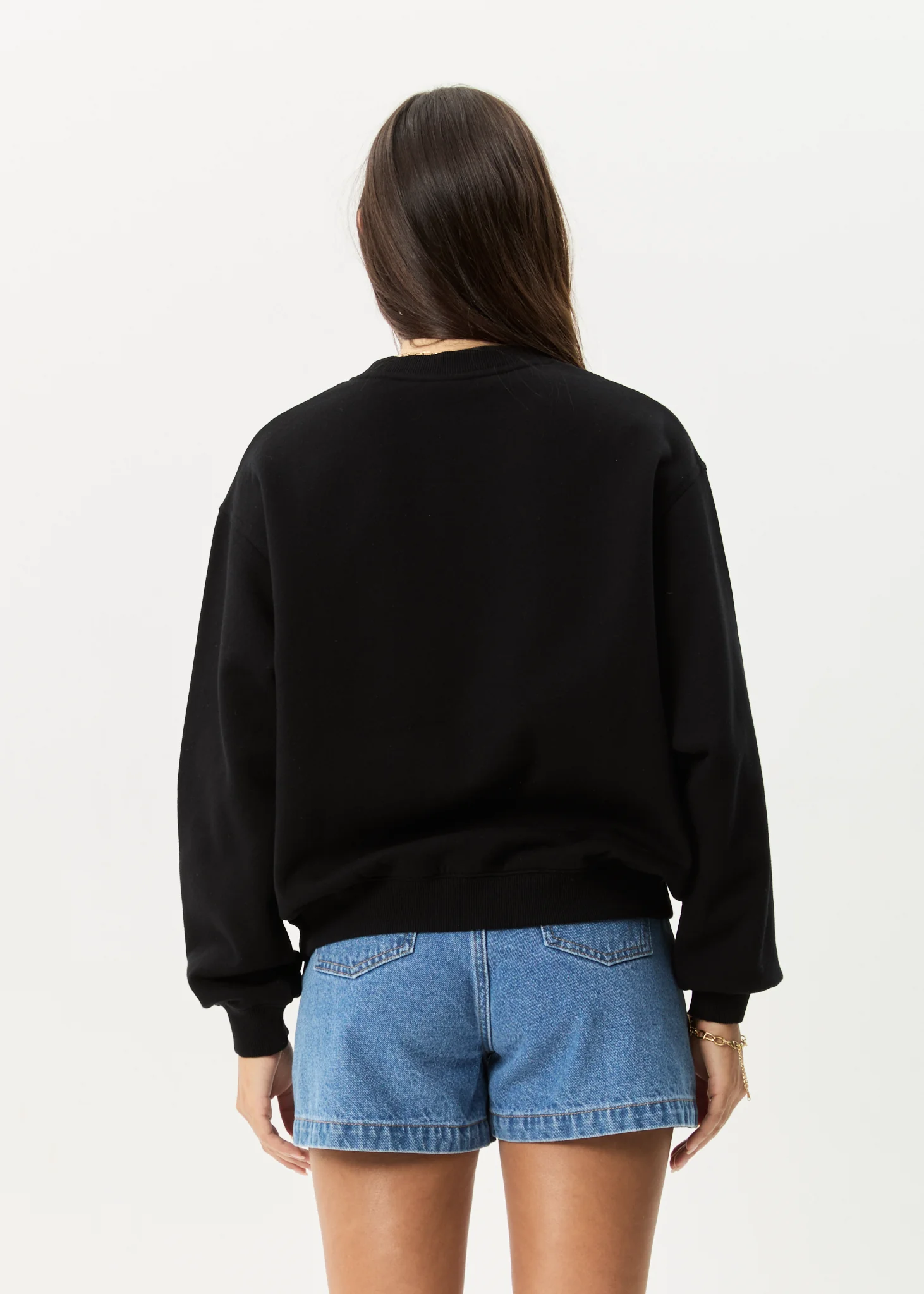 AFENDS Womens Pixie - Crew Neck Jumper - Black - Image 5