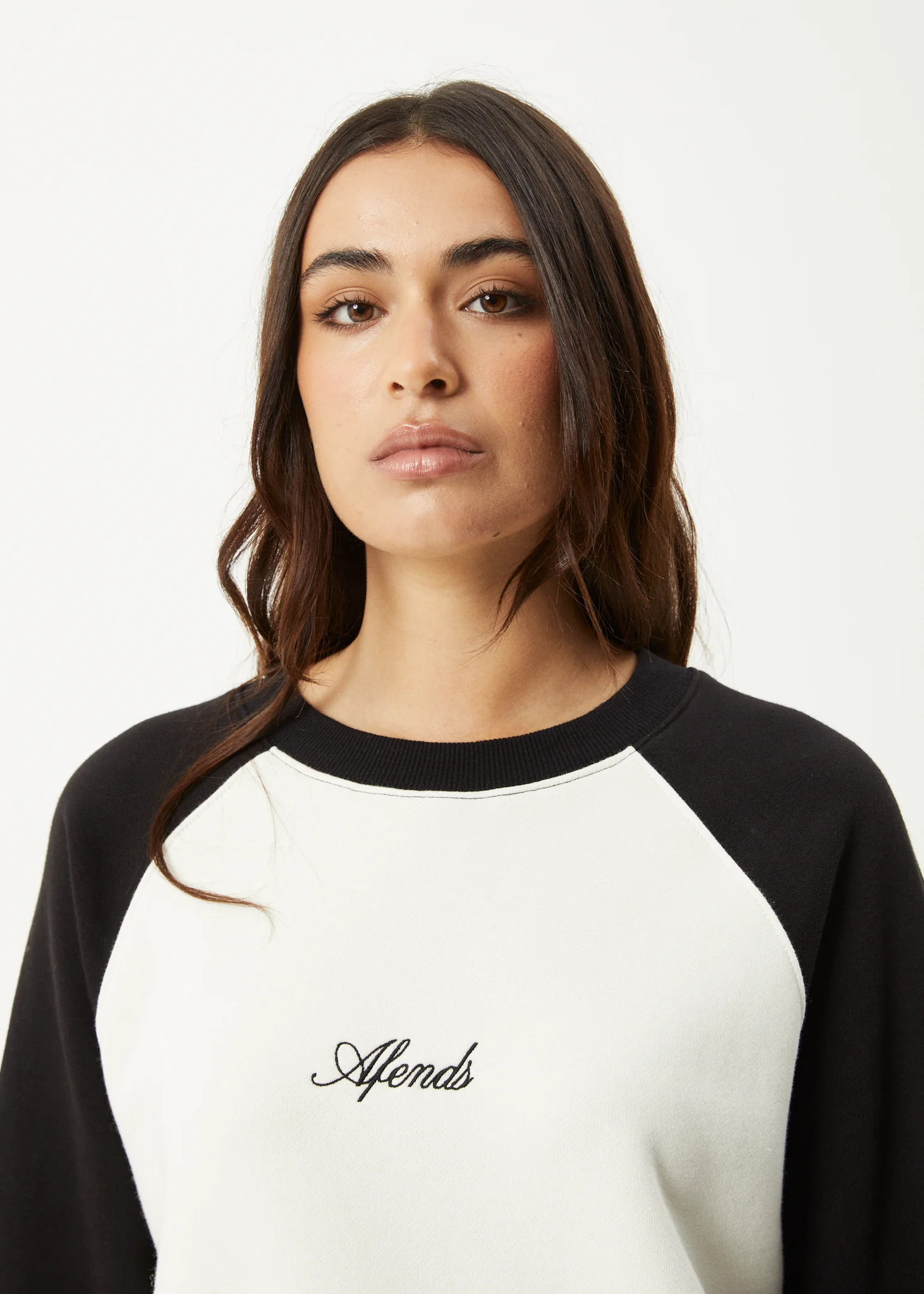 AFENDS Womens Ryan -  Crew Neck Jumper - Black - Image 2
