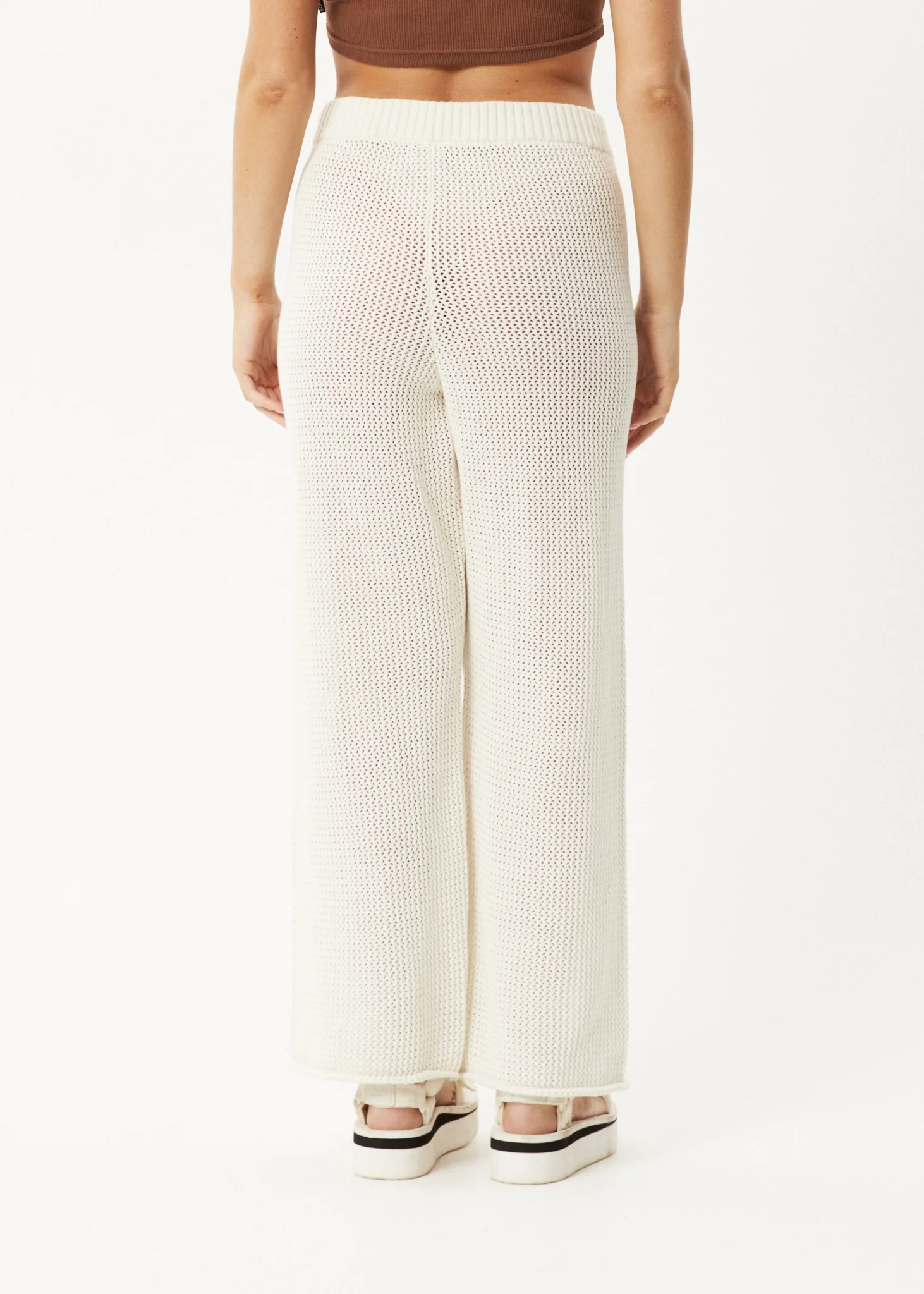 AFENDS Womens Ryder - Knit Pant - White - Image 5