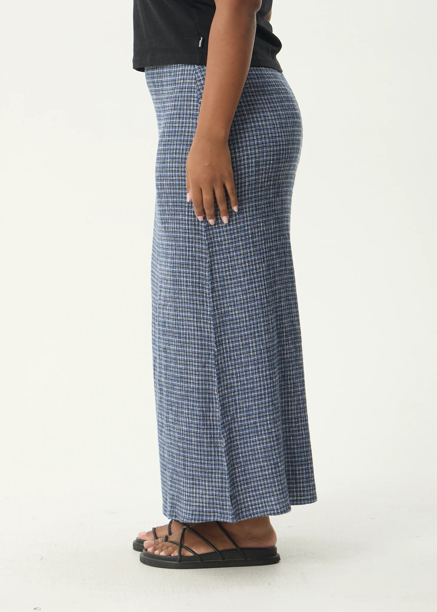 AFENDS Womens Lita - Seersucker Maxi Skirt - Shipwreck Marlin - Image 11